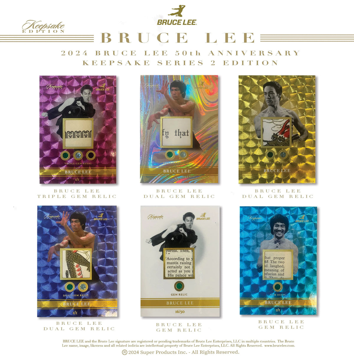 2025 - 2024 Bruce Lee 50th Anniversary Keepsake Series 2 Edition