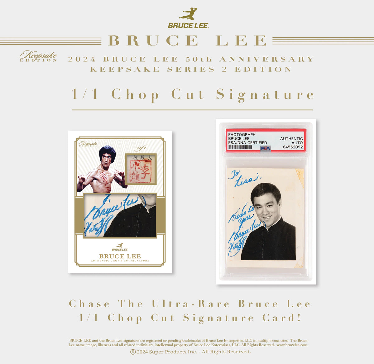 2025 - 2024 Bruce Lee 50th Anniversary Keepsake Series 2 Edition