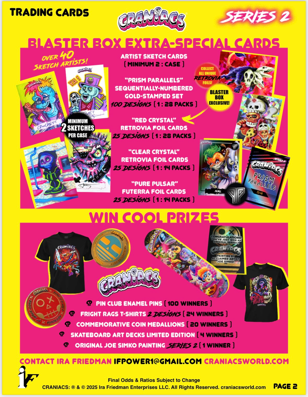 Craniacs Trading Cards, Blaster Box