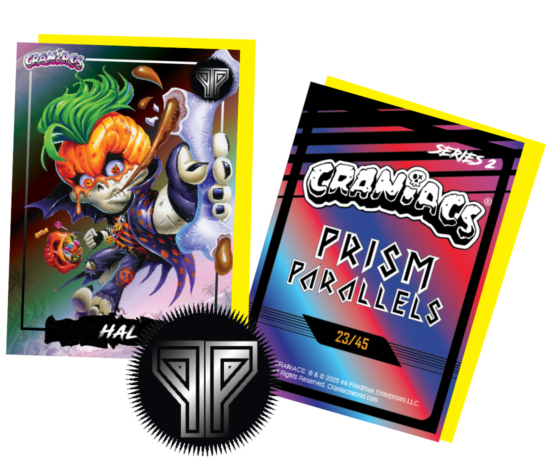 Craniacs Trading Cards blaster box, 20 box case