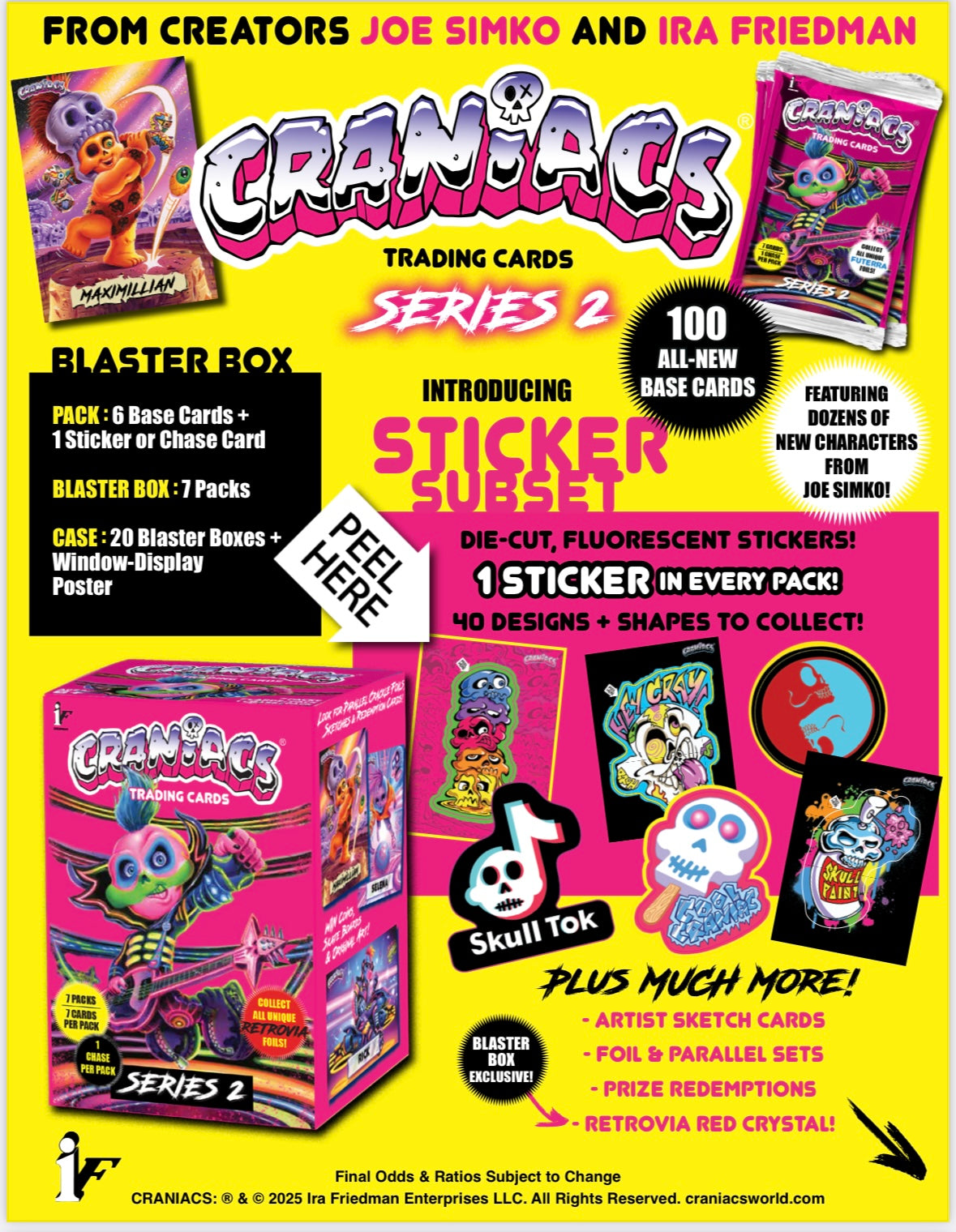 Craniacs Trading Cards, Blaster Box