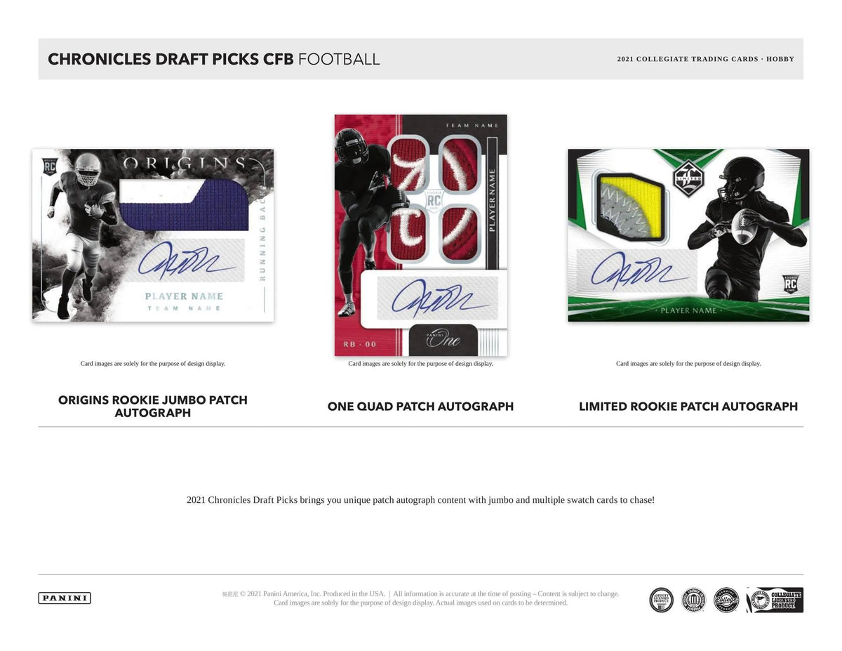 2021 Panini Chronicles Draft Picks Football Hobby box