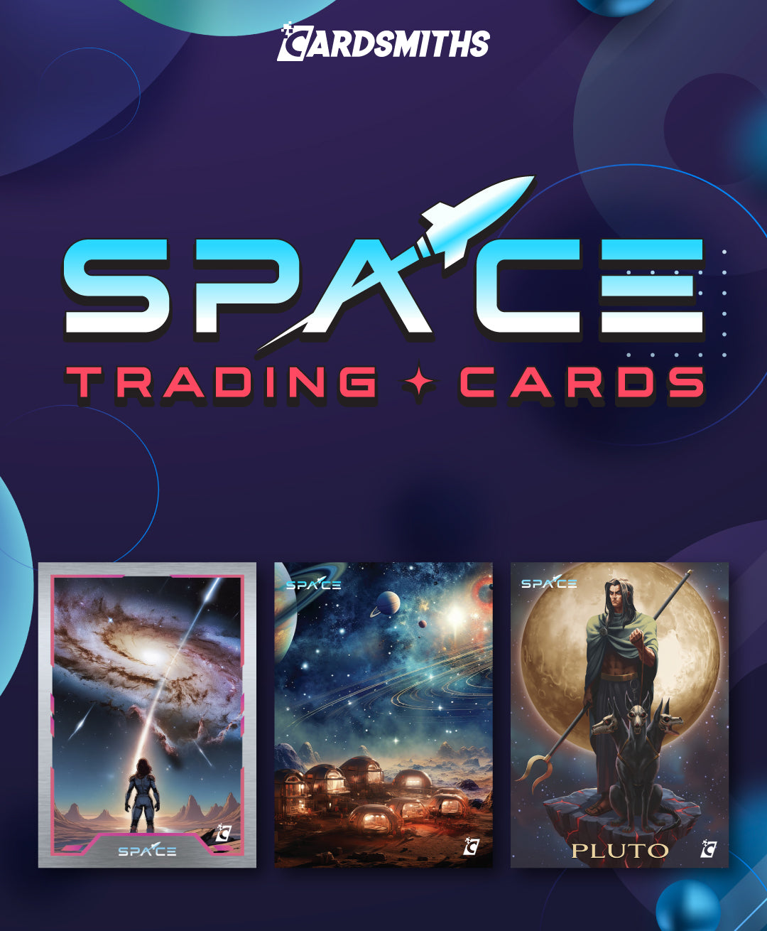 Cardsmiths Space Trading Cards Galactic Edition. collector box’s