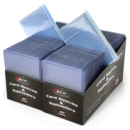 200 Count Card Sleeves and Toploader Combo Pack