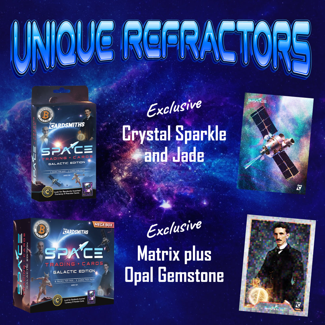 Cardsmiths Space Trading Cards Galactic Edition. collector box’s