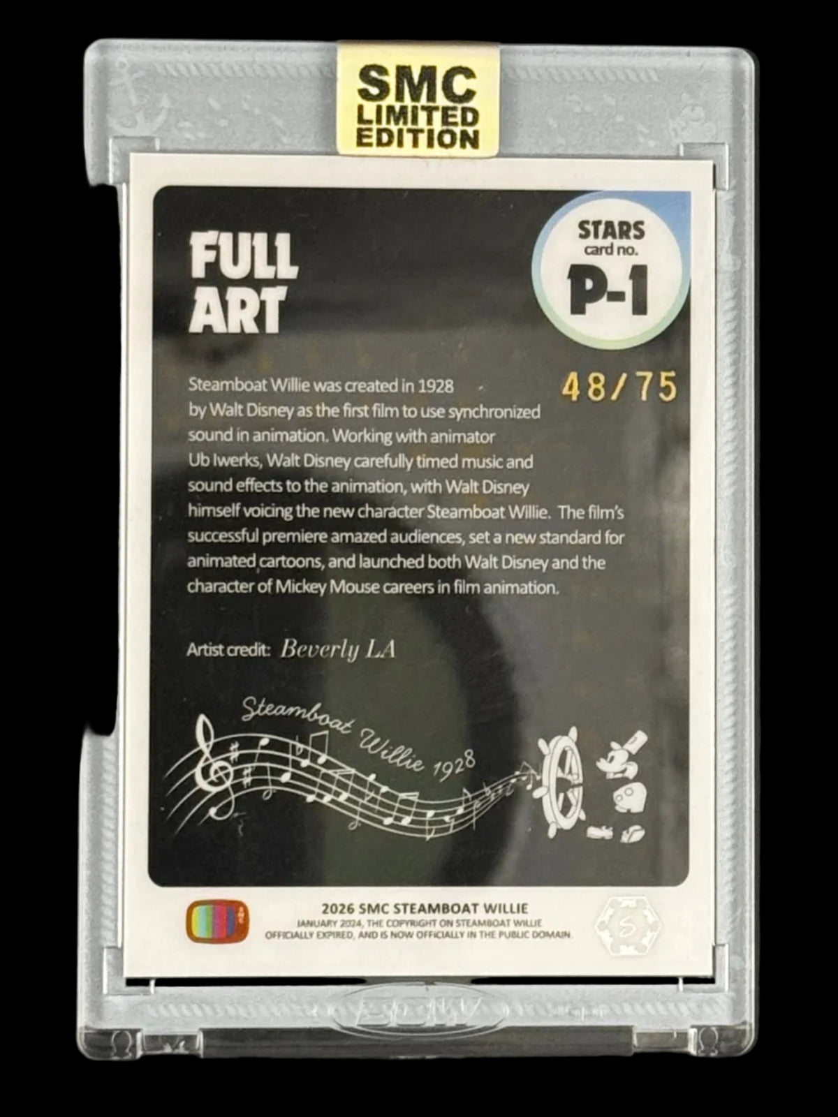 SMC- Steamboat Willie, Full Art 48/75 stars
