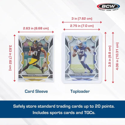 200 Count Card Sleeves and Toploader Combo Pack