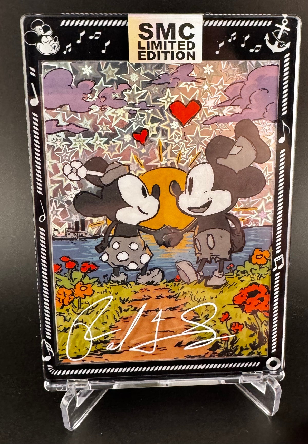 SMC- SDCC Steamboat Willie Doodly exclusive. 36/75. Autographed by Poke Doodly