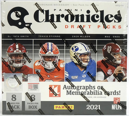 2021 Panini Chronicles Draft Picks Football Hobby box